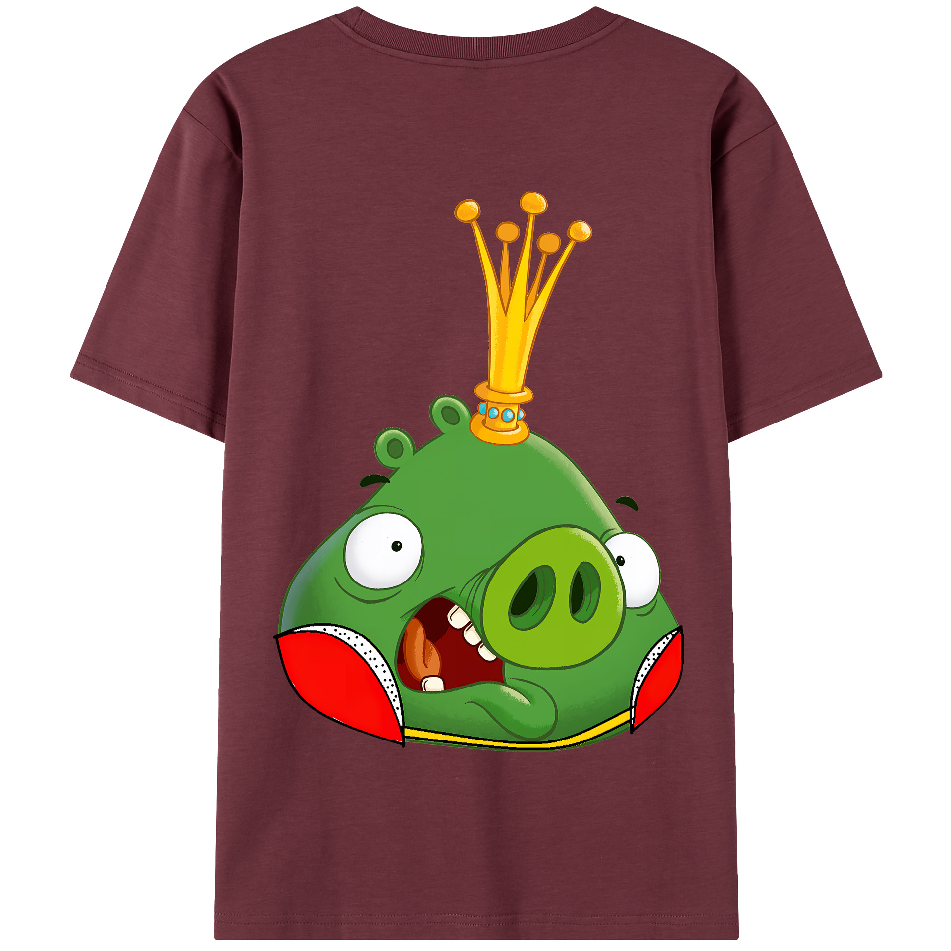 （画像用） Angry Birds アングリーバード 綿100％半袖Tシャツ（背面プリント）